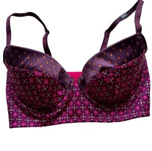 NWT - VICTORIA SECRET - "Very Sexy" Dark Pink Lined Demi Bra - Size:  32D